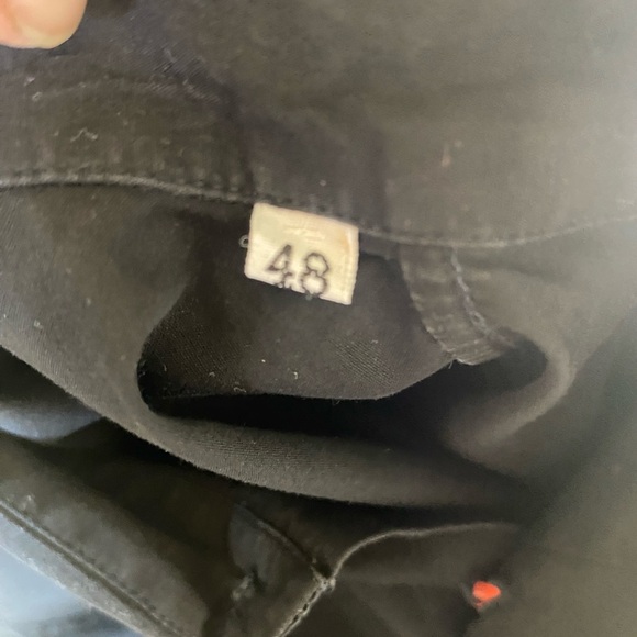 Versace men’s button-down black shirt with orange medusa buttons size 48 - Picture 8 of 8